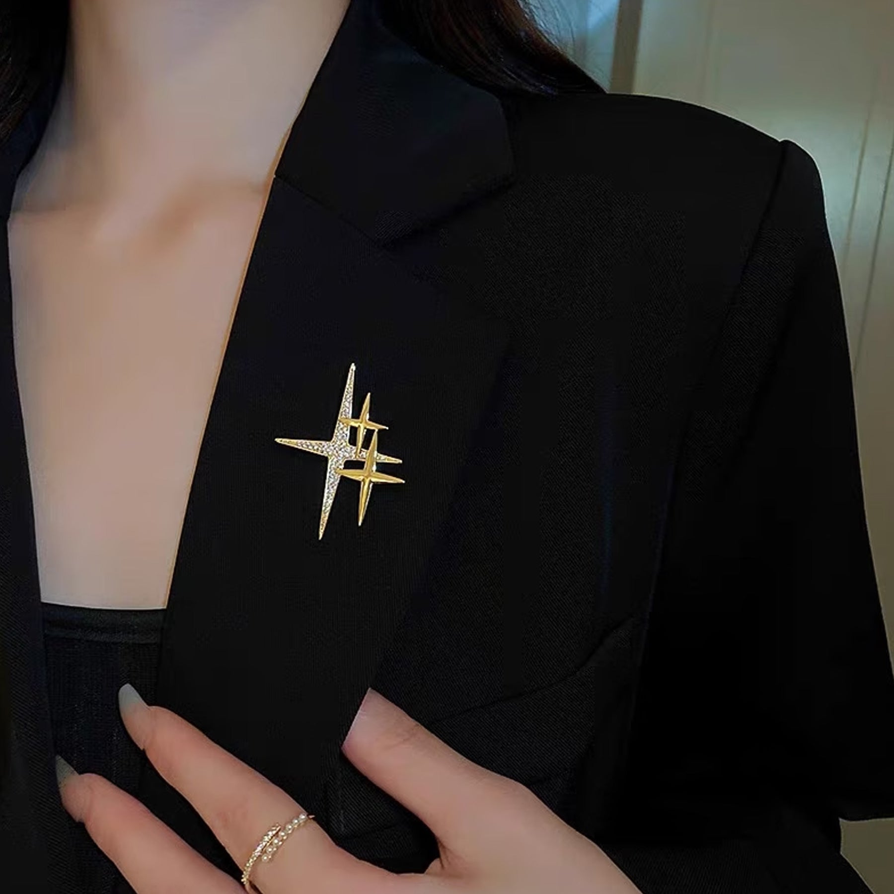 Broche STELLAR TRIO en Acier