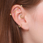 Set de 3 Piercings Oreille SWEET en Acier Chirurgical