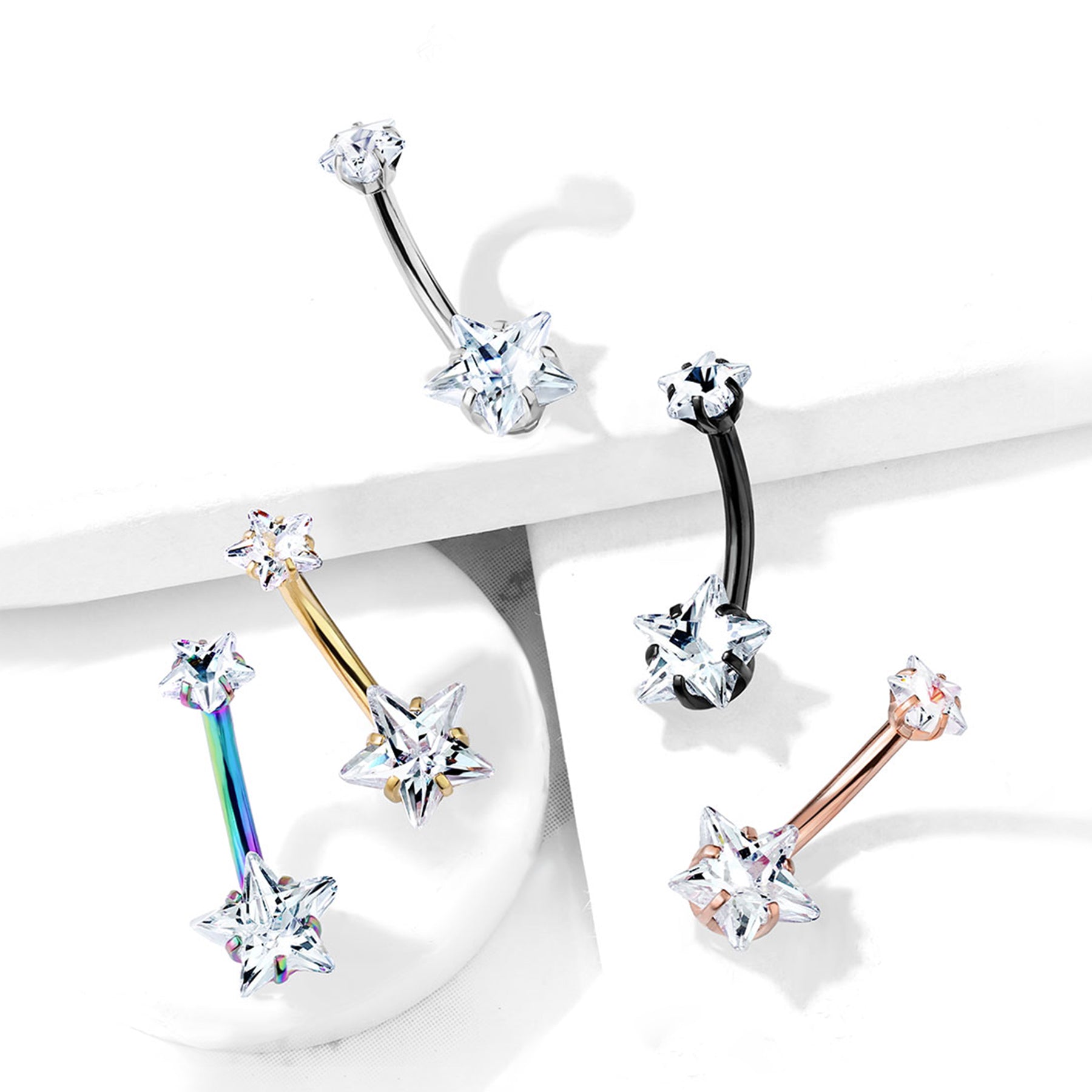 Piercing Nombril TALEA en Acier et Zirconium