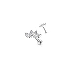 Piercing Labret TAMELA en Titane et Zirconium