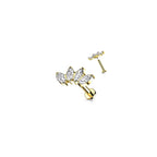 Piercing Labret TAMELA en Titane et Zirconium