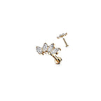 Piercing Labret TAMELA en Titane et Zirconium