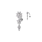 Piercing Nombril TEKELA Inversé avec Pendentif en Acier et Zirconium