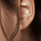 Piercing Labret TEONA en Acier et Cristal