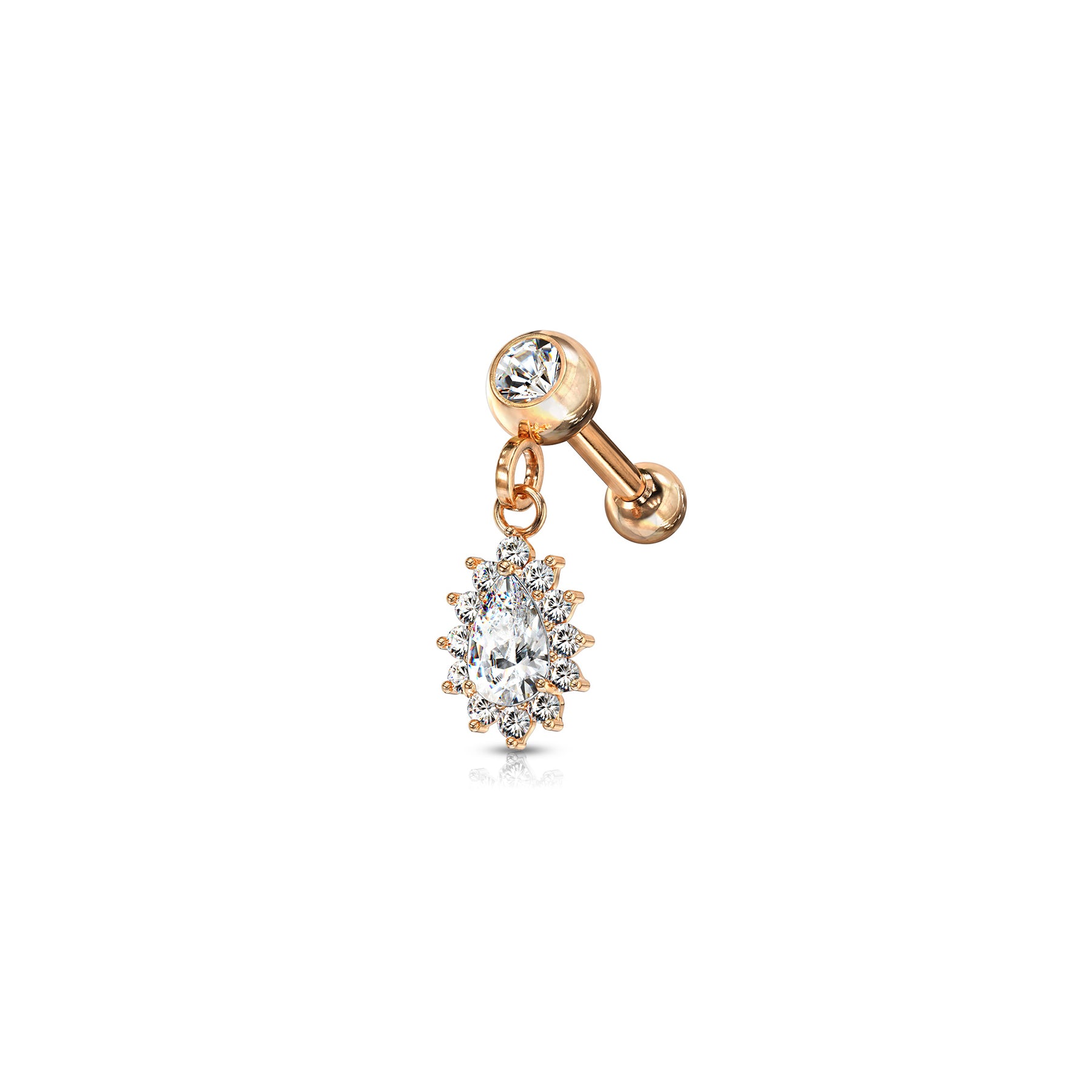 Piercing Tragus TERA avec Acier Chirurgical et Zirconium