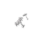 Piercing Labret THALYA en Acier et Zirconium