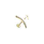 Piercing Labret TIKEYA en Titane et Zirconium