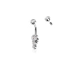 Piercing Nombril TOSHA en Acier et Zirconium