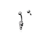 Piercing Nombril TOSHA en Acier et Zirconium