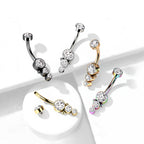 Piercing Nombril TOSHA en Acier et Zirconium