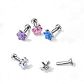 Piercing Labret TRICIA en Titane et Opale