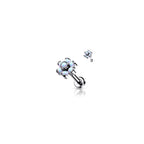 Piercing Labret TRICIA en Titane et Opale