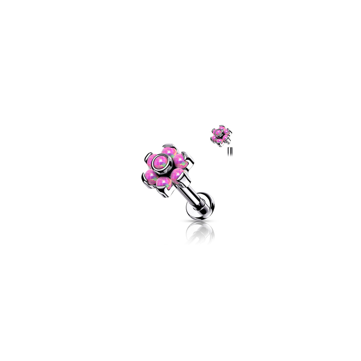 Piercing Labret TRICIA en Titane et Opale