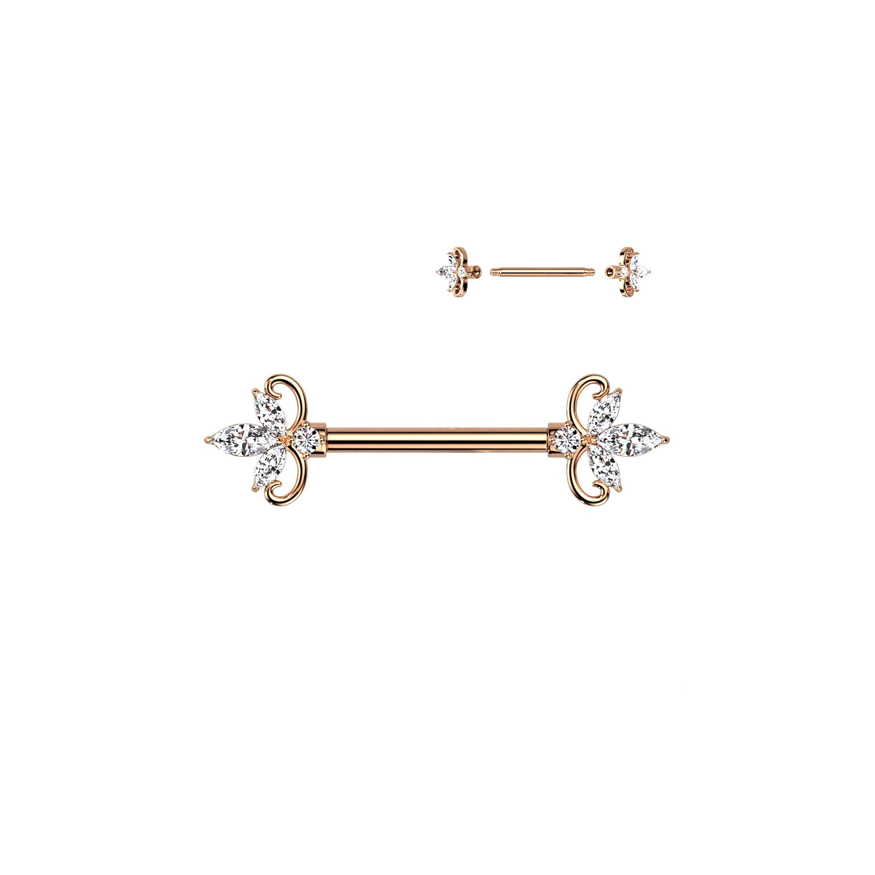 Piercing Teton TALIA en Acier et Zirconium