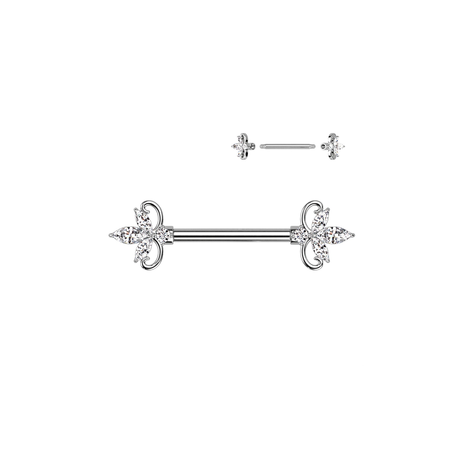 Piercing Teton TALIA en Acier et Zirconium