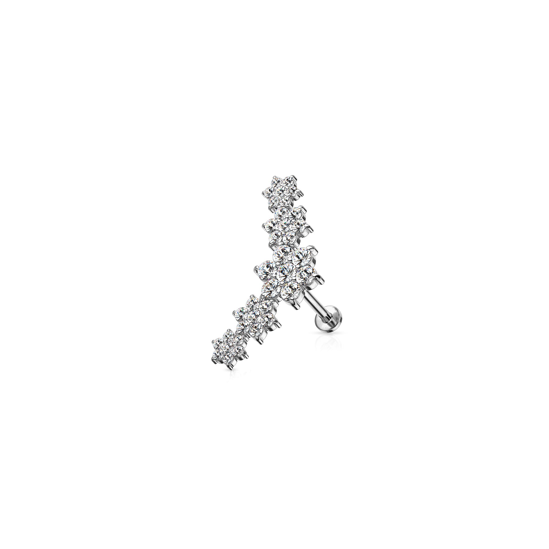 Piercing Labret TARA en Acier et Zirconium