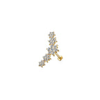 Piercing Labret TARA en Acier et Zirconium
