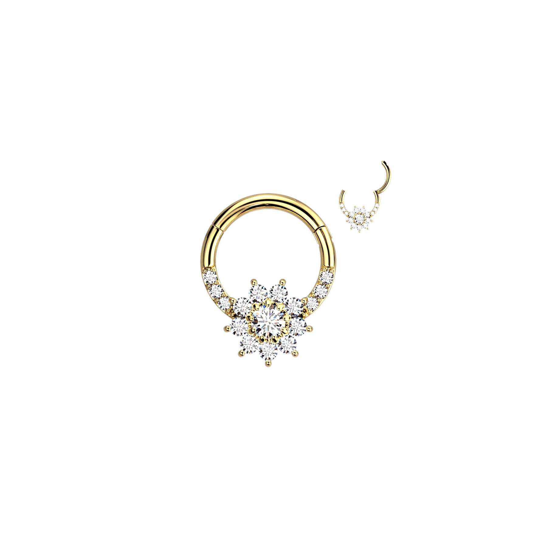 Piercing Oreille ou Nez TATIANA en Acier et Zirconium