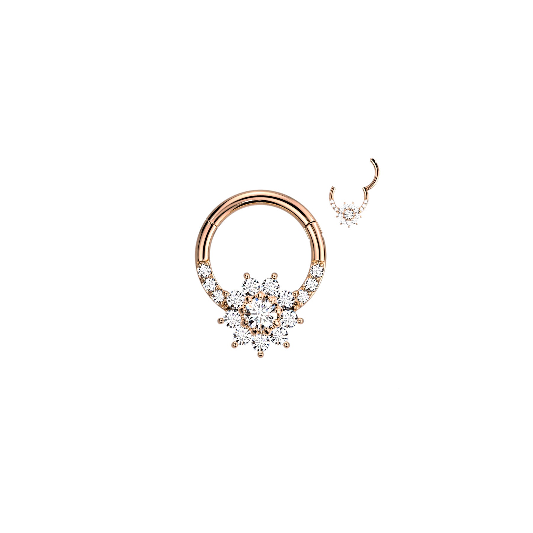 Piercing Oreille ou Nez TATIANA en Acier et Zirconium
