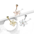 Piercing Nombril TONIA en Acier et Zirconium