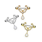 Piercing Téton VAIDA en Acier et Zirconium