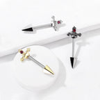 Piercing Téton VELDA en Acier et  Cristal