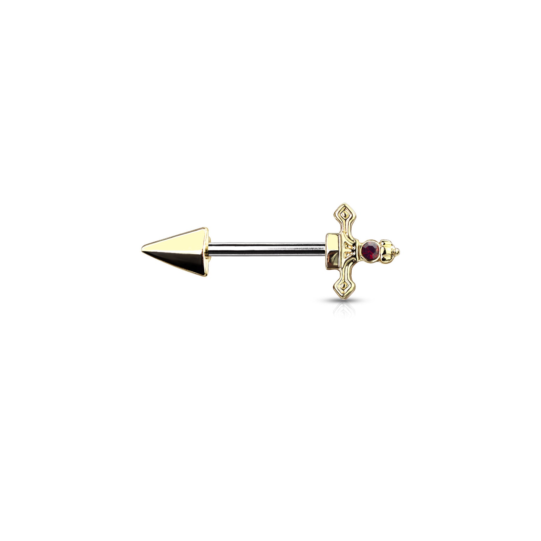 Piercing Téton VELDA en Acier et  Cristal