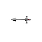 Piercing Téton VELDA en Acier et  Cristal