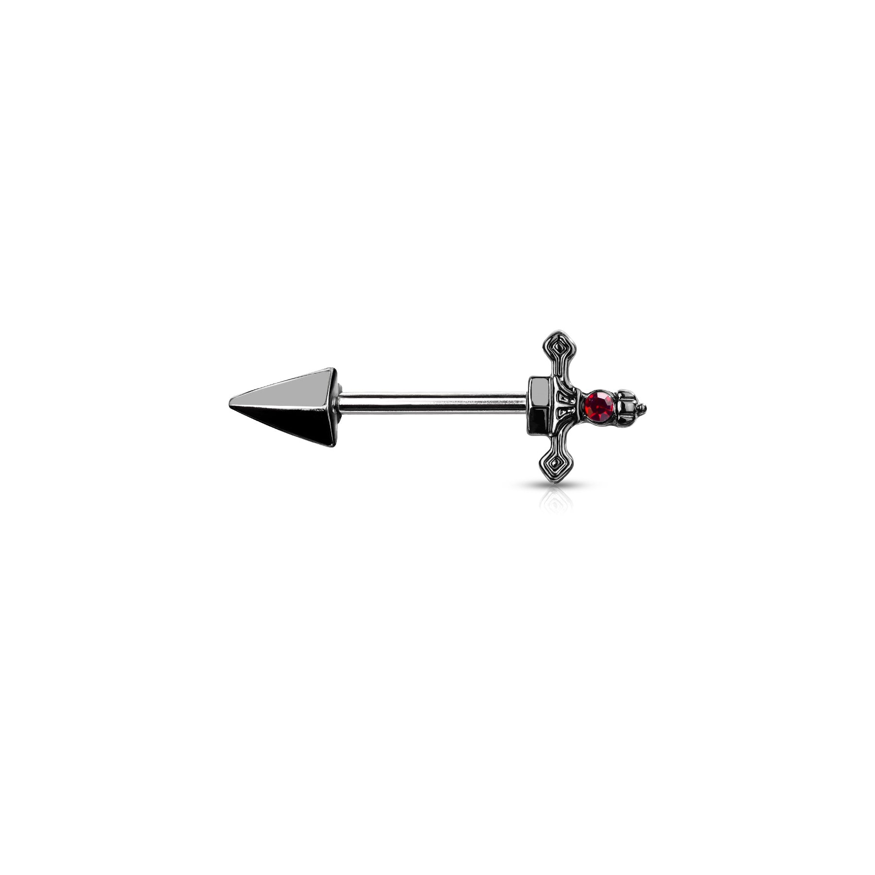 Piercing Téton VELDA en Acier et  Cristal