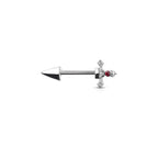 Piercing Téton VELDA en Acier et  Cristal