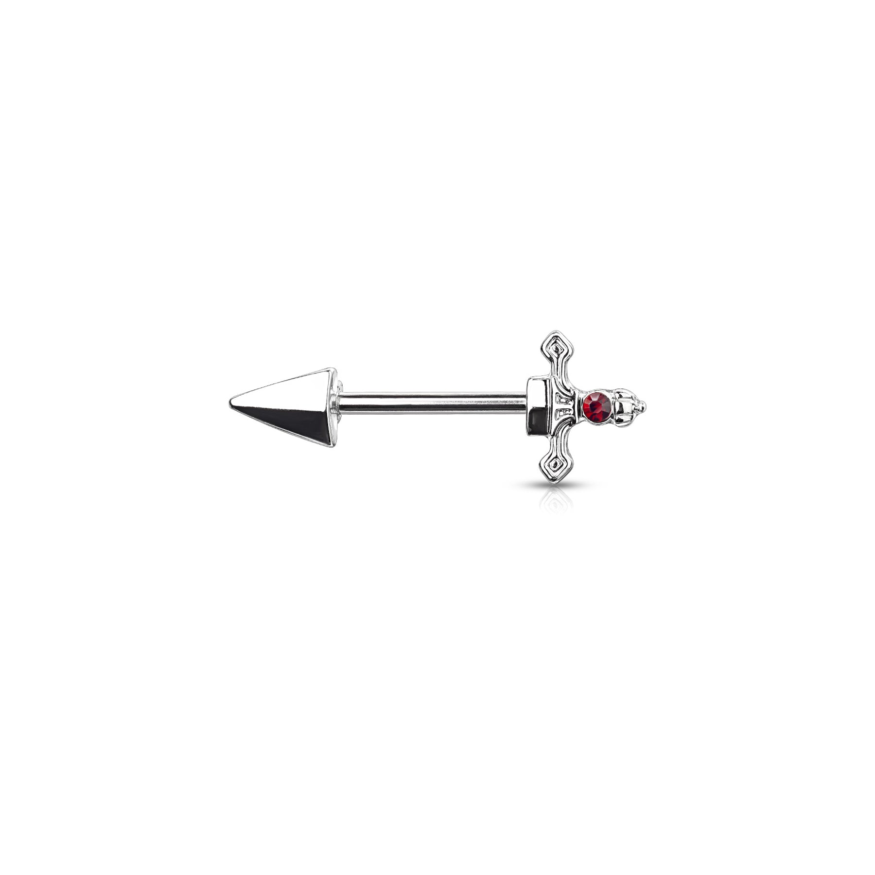Piercing Téton VELDA en Acier et  Cristal