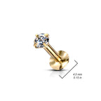 Set de 3 Piercings Oreille CRUNK en Acier Chirurgical