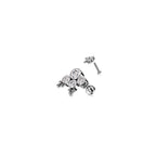 Piercing Labret VERA en Titane, Opale et Zirconium