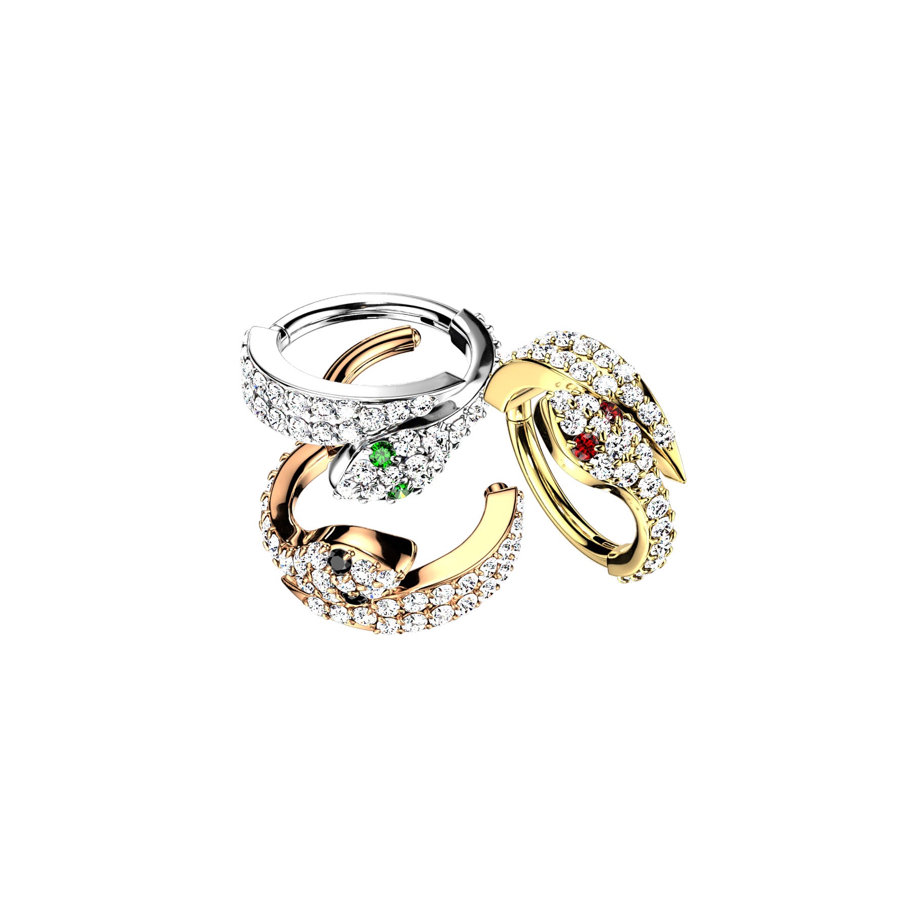 Piercing Oreille ou Nez VIRIDIA en Acier et Zirconium