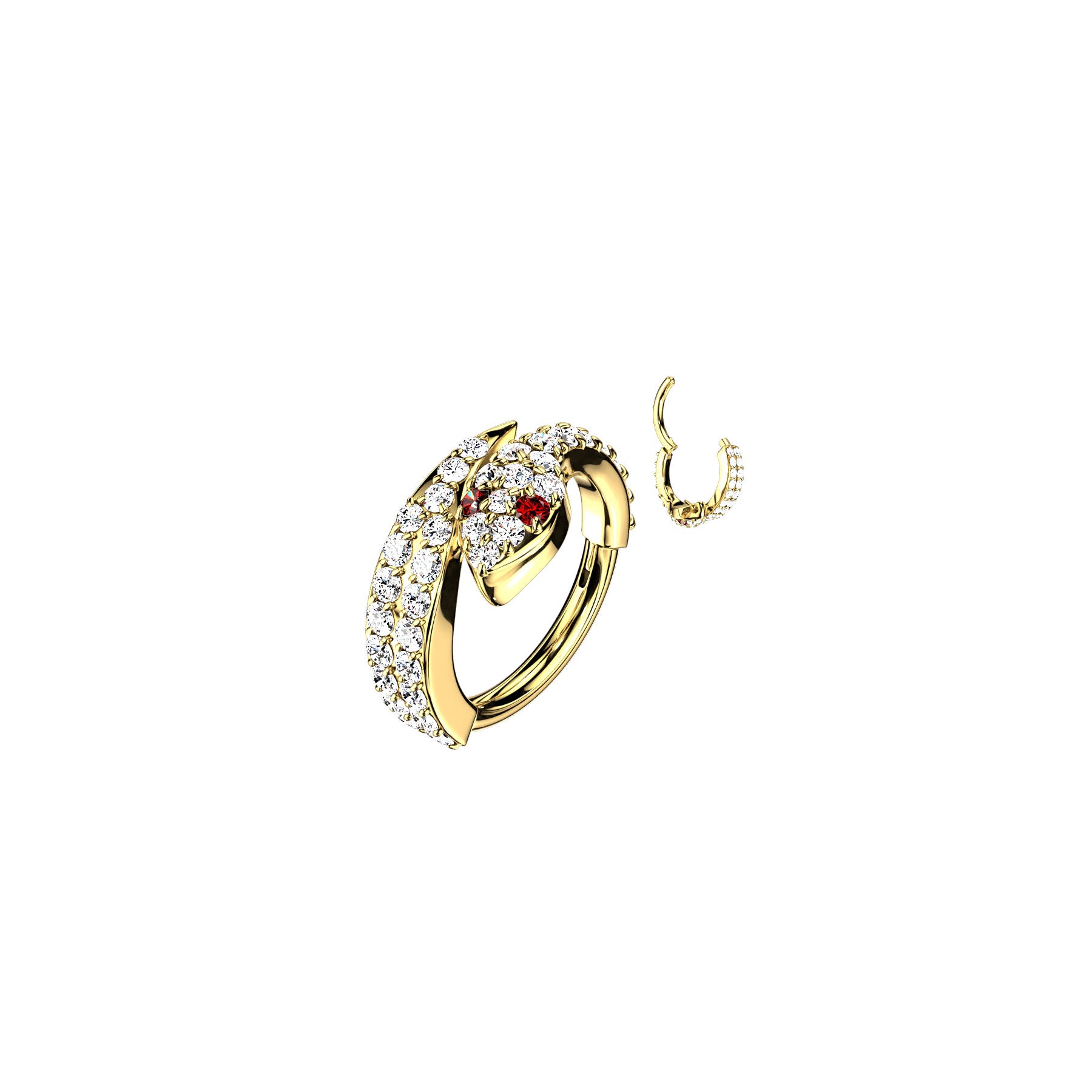 Piercing Oreille ou Nez VIRIDIA en Acier et Zirconium