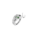 Piercing Oreille ou Nez VIRIDIA en Acier et Zirconium
