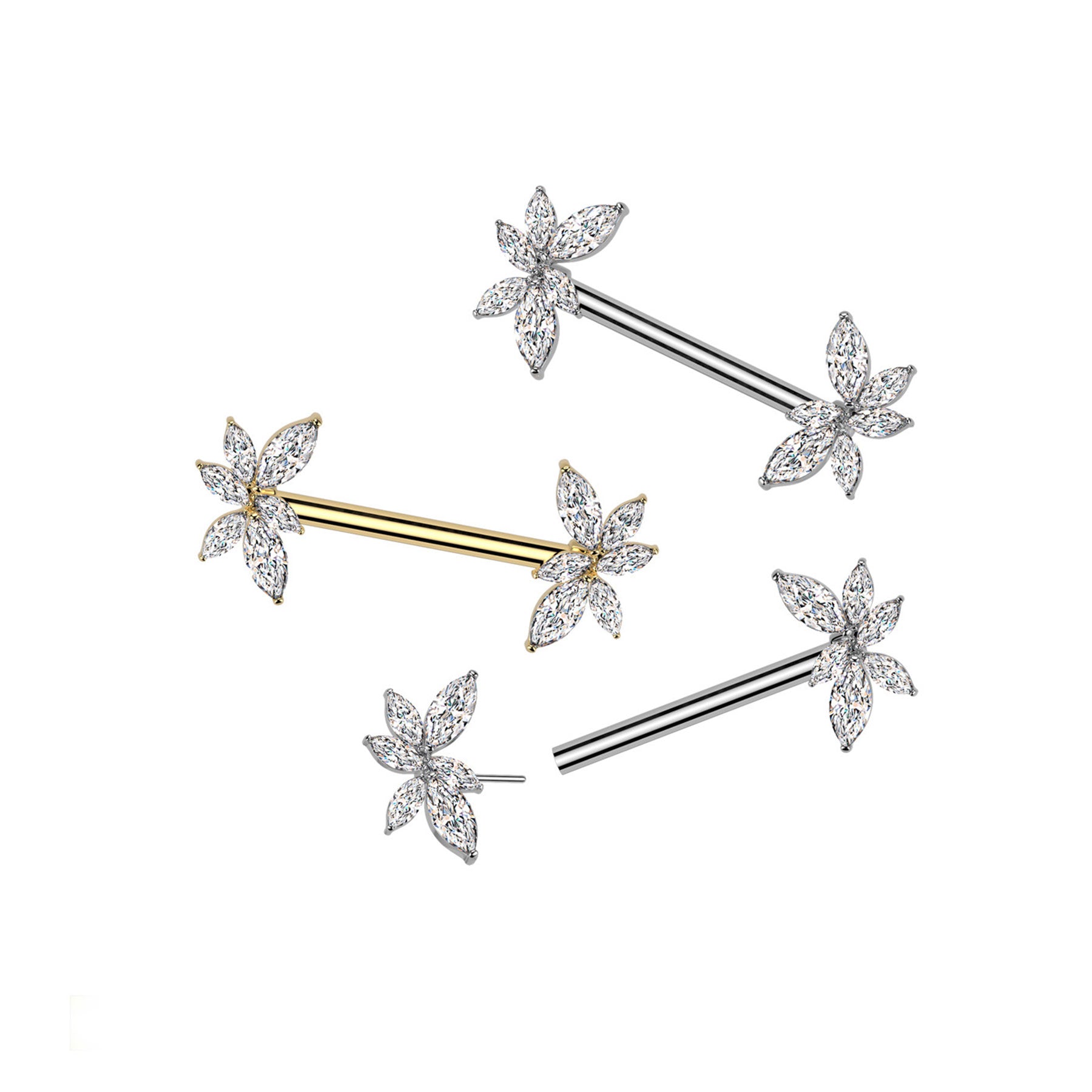 Piercing Téton VAYLA en Acier et Zirconium