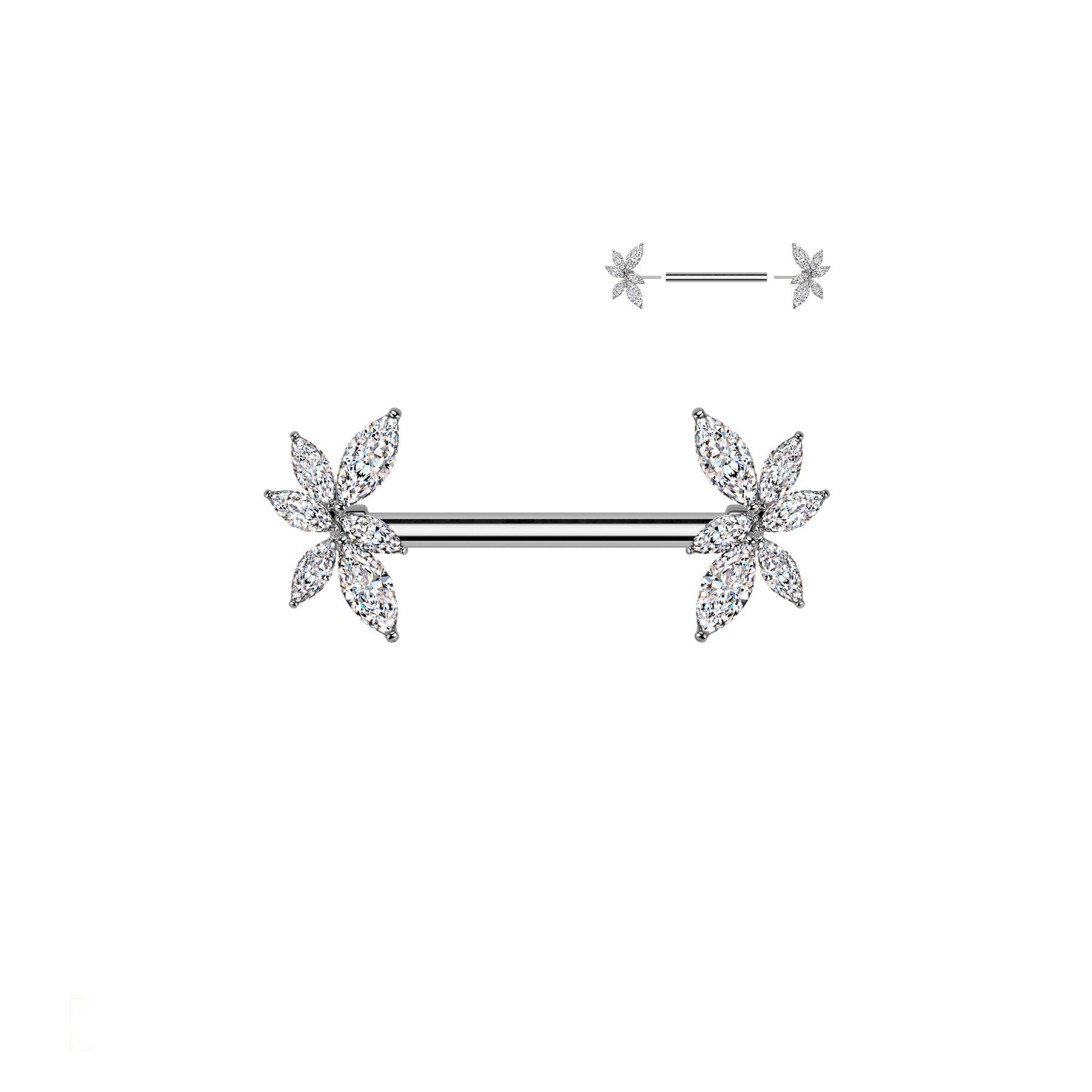 Piercing Téton VAYLA en Acier et Zirconium