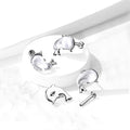 Piercing Labret Oreille WALES en Acier et Résine