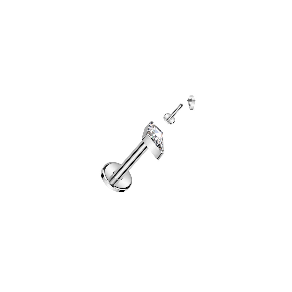 Piercing Labret WEONA en Titane et Zirconium