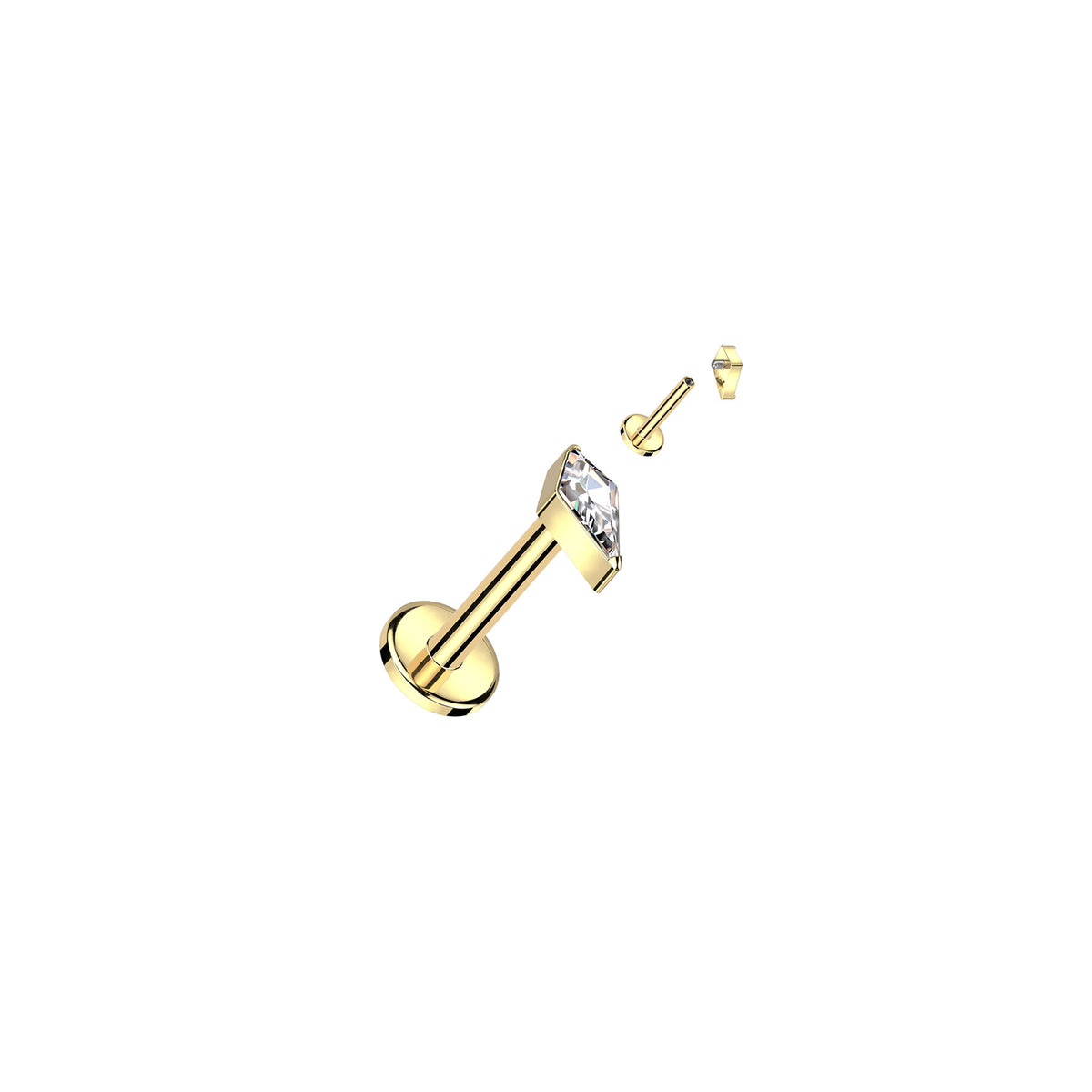 Piercing Labret WEONA en Titane et Zirconium