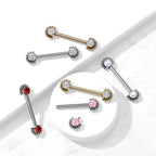 Piercing Téton WILLA en Titane et Zirconium