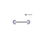 Piercing Téton WILLA en Titane et Zirconium