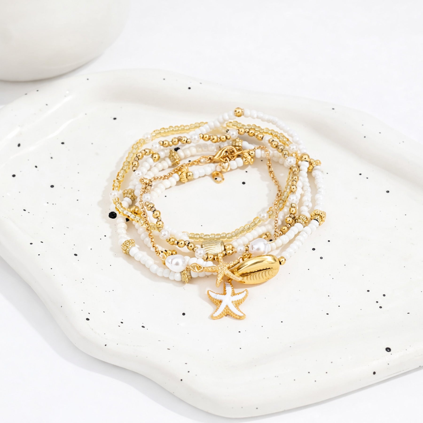 Set de 6 Bracelets WHITE CORAL