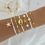 Set de 6 Bracelets WHITE CORAL