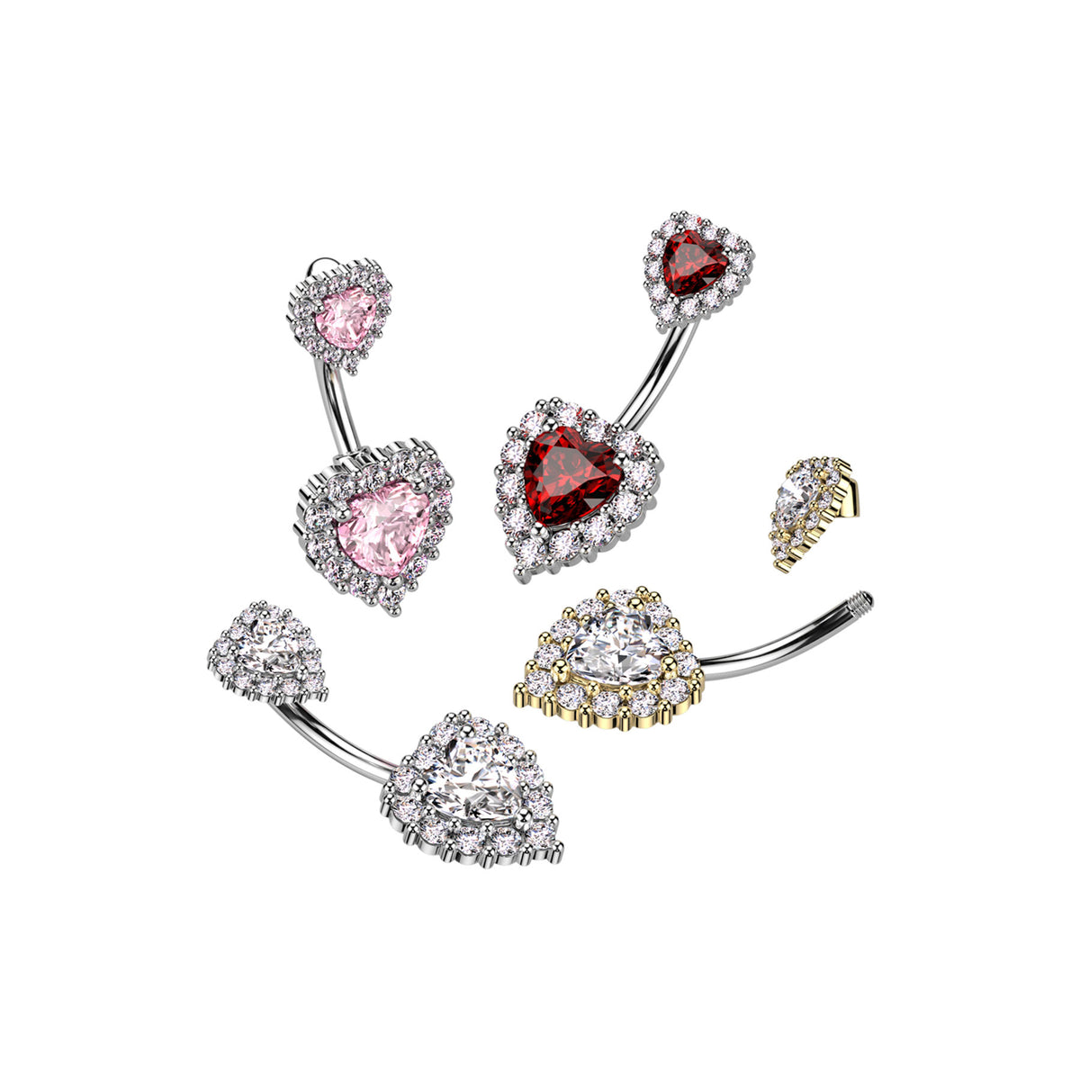 Piercing Nombril YAFA en Acier et Zirconium