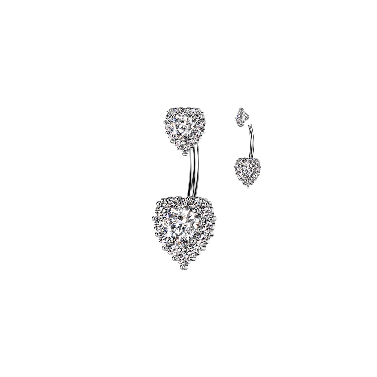 Piercing Nombril YAFA en Acier et Zirconium