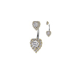 Piercing Nombril YAFA en Acier et Zirconium