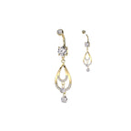 Piercing Nombril YOELA avec Pendentifs et Mutiples Zircons
