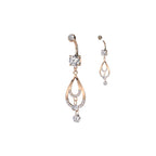 Piercing Nombril YOELA avec Pendentifs et Mutiples Zircons